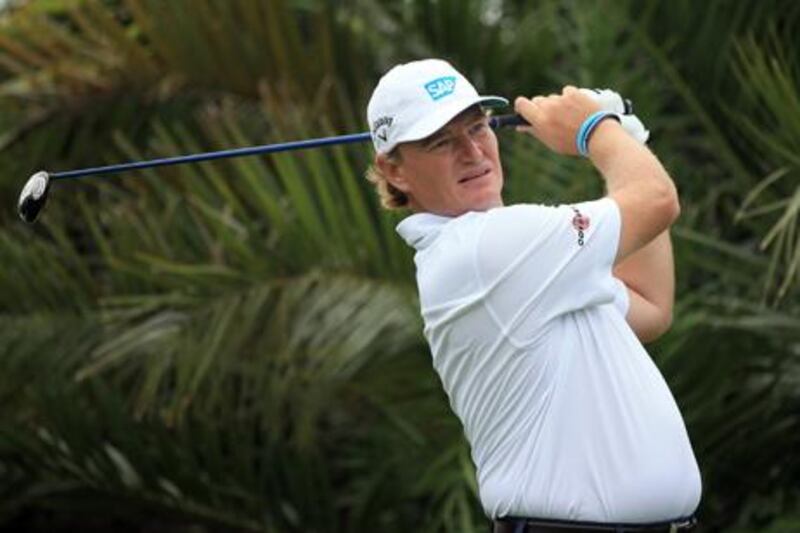 Ernie Els in action at the Volvo Champions in Durban.