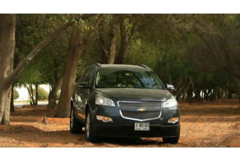 If you are looking for excitement look elswhere. The Traverse is a vehicle for the family, not for speed or handling.