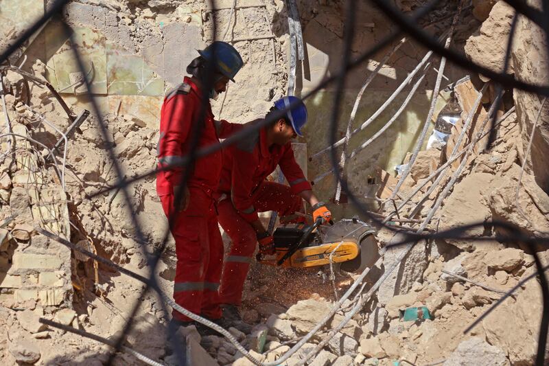 The collapse of the shrine killed several people, including women and children.  AFP