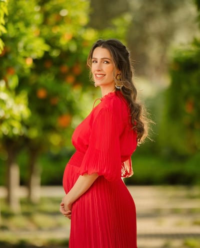 The Hashemite Royal Court released the first maternity pictures of Princess Rajwa. Photo: @CoutureRoyals / X