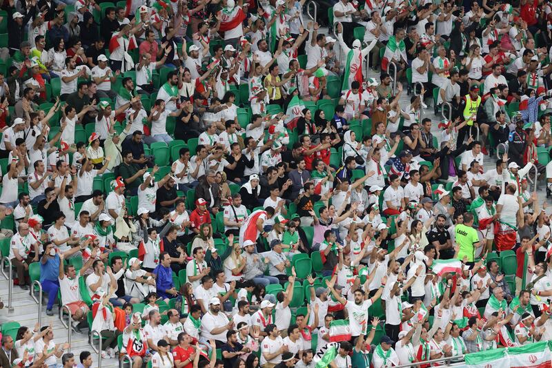 Fans pack Al Thumama Stadium in Doha, Qatar. EPA