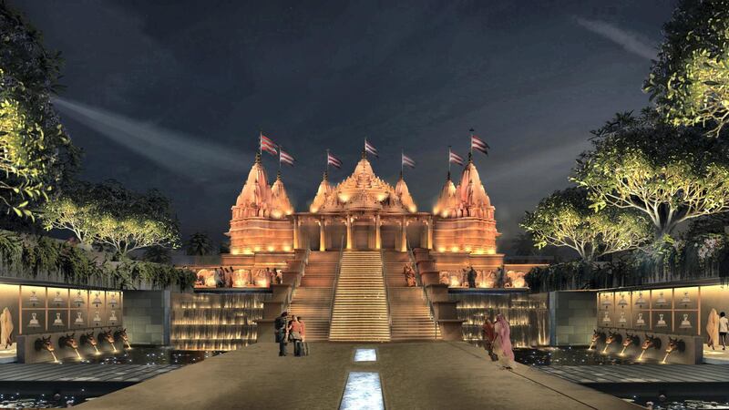 A rendering of the spectacular Abu Dhabi shrine