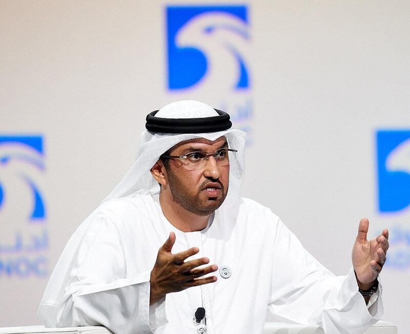 Dr Sultan said plans were underway to expand Adnoc’s carbon capture utilisation and storage programme, launched in 2018 by six-fold over the next decade.. Adnoc