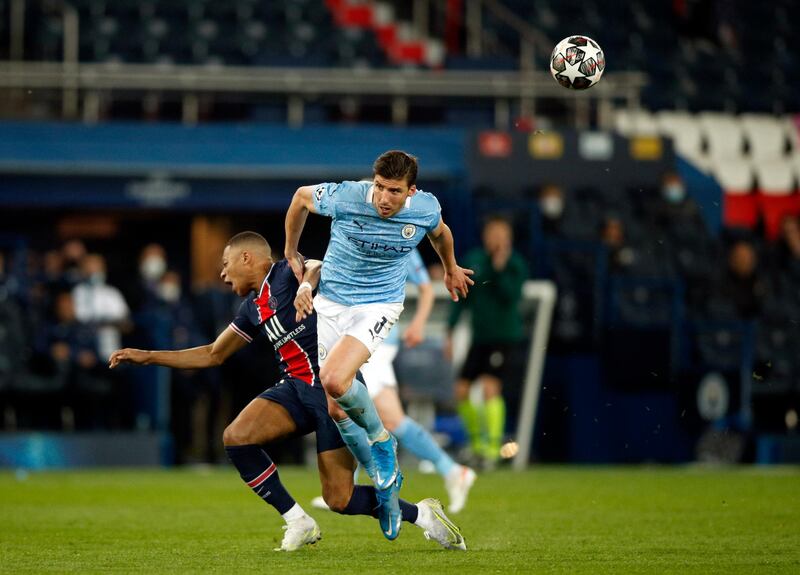 CB Ruben Dias (Man City)
Endorsed his reputation as perhaps the shrewdest signing by any elite club of the last 12 months. The Portuguese tamed a dynamic PSG. Thanks to Dias as much as any City player, Kylian Mbappe was kept in check. EPA