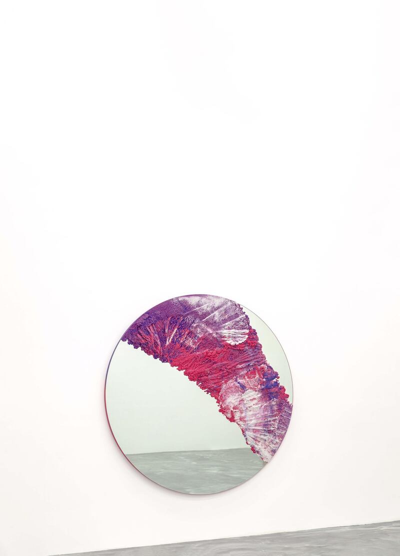 Fernando Mastrangelo's Dubai Drift Mirror Collection - Pink Sand. Courtesy Fernando Mastrangelo