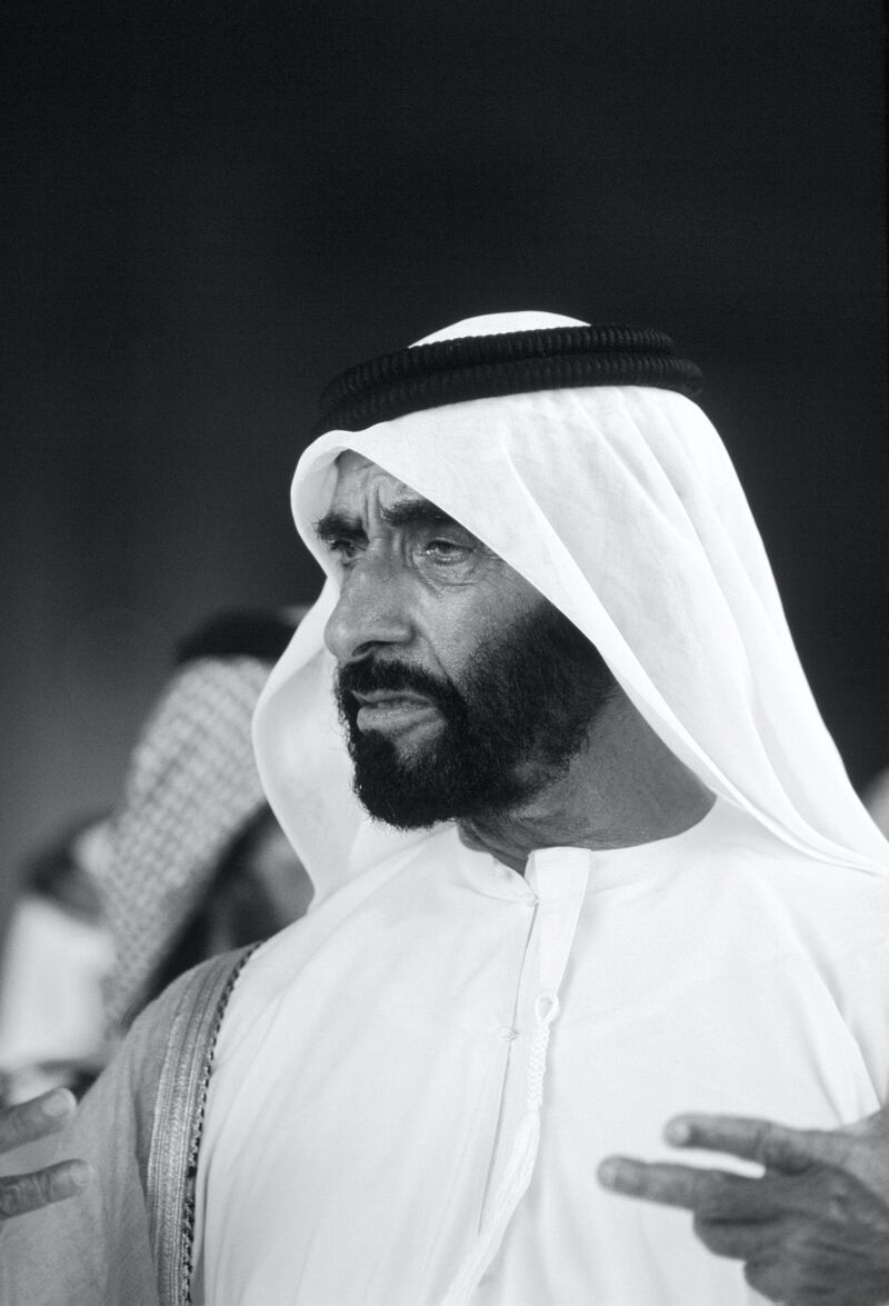 UNITED ARAB EMIRATES - NOVEMBER 01:  Sheikh Zayed Ruler of Abu Dhabi, United Arab Emirates.  (Photo by Tim Graham/Getty Images)