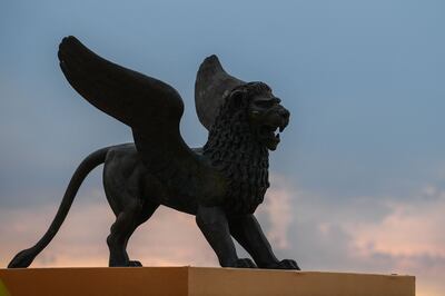 Venice's famous winged lion. AFP
