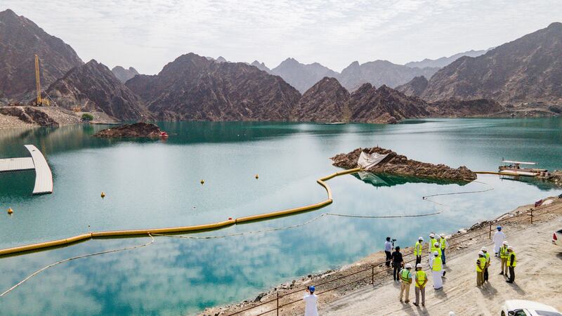 A hydroelectric power station project in Hatta is now 29 per cent complete. All photos: Dewa