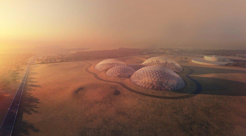 The UAE plans to establish the first human colony on Mars in 2117. Courtesy Dubai Media Office