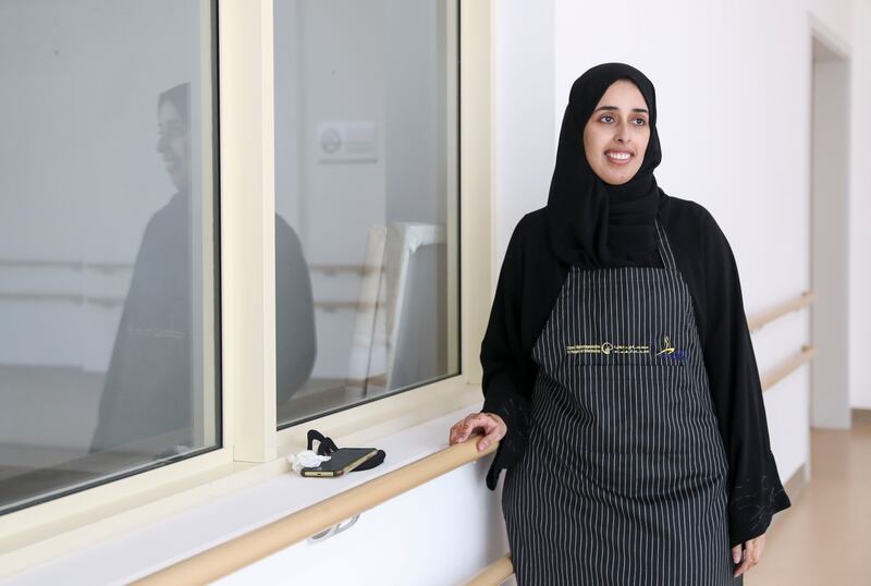Hessa Ahmed Al Qubaisi, co-ordinator of the cooking programme, teaches at Zayed Higher Organisation for People of Determination.