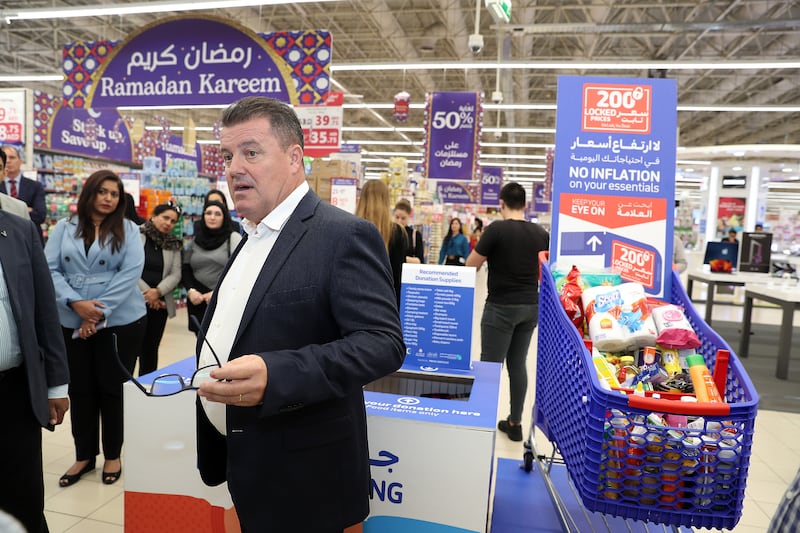 Christophe Orcet, head of commercial and operations for Carrefour UAE, at the store.