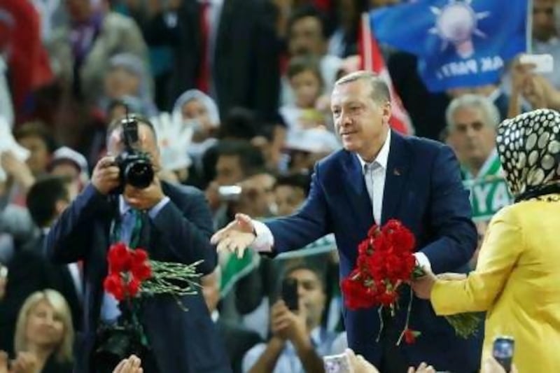 "We have shown everyone … that democracy in its best and most advanced form can be seen in a country with a Muslim population," Recep Tayyip Erdogan said.