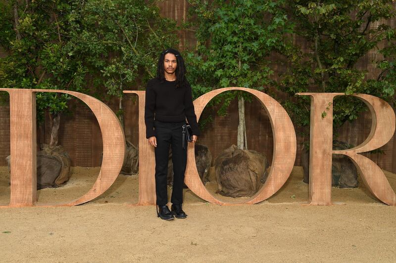 Luka Sabbat attends the Christian Dior Womenswear show as part of Paris Fashion Week on September 24, 2019. Getty Images