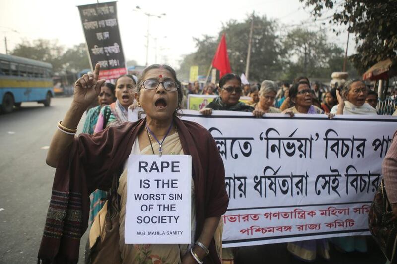 Activists stage a protest rally in Calcutta about the case of a young girl who was gang raped and later set herself on fire, dying from her injuries on December 31. A reader asks what this says about Indian society. EPA / Piyal Adhikary