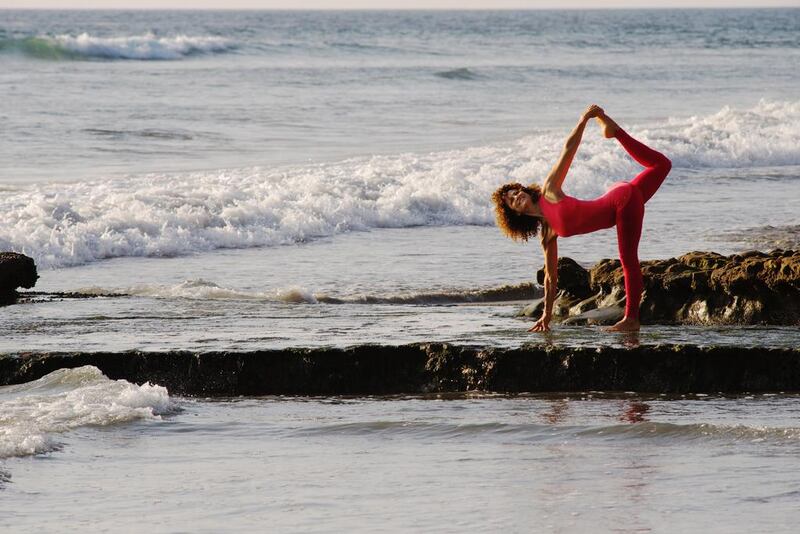 Desiree Rumbaugh, a California-based yoga instructor, has a background in Iyengar and Anusara yoga. Courtesy Desiree Rumbaugh