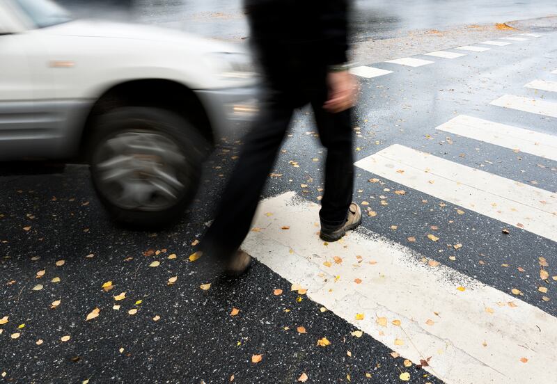 Motorists who fail to give way at pedestrian crossings can incur six black points. Getty Images

