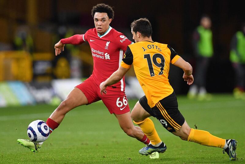 Trent Alexander-Arnold - 7
The full-back produced quality work at either end of the pitch. He showed great anticipation defensively and provided dangerous crosses. AFP