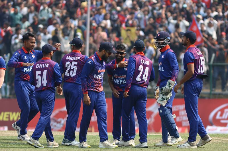 Nepal followed up their dominant Cricket World Cup League 2 win over the UAE with an emphatic victory against Papua New Guinea. Photo: Sabas Humagain