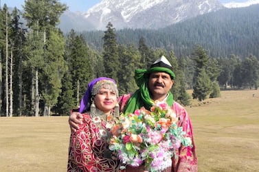 Dr Varsha with her husband Dr Sudhir Rambhau Washimkar, who worked in Burjeel Royal Hospital Al Ain, contracted the virus on May 9 and died a month later. Courtesy: Washimkar family