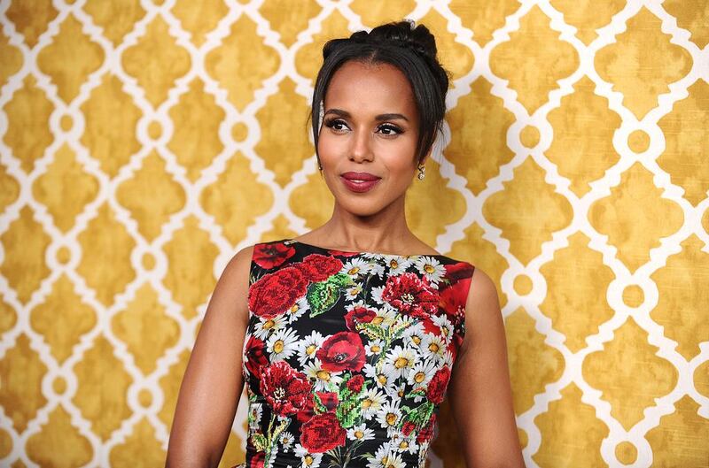 HOLLYWOOD, CALIFORNIA - MARCH 31:  Actress Kerry Washington attends the premiere of "Confirmation" at Paramount Theater on the Paramount Studios lot on March 31, 2016 in Hollywood, California.  (Photo by Jason LaVeris/FilmMagic/Getty Images)