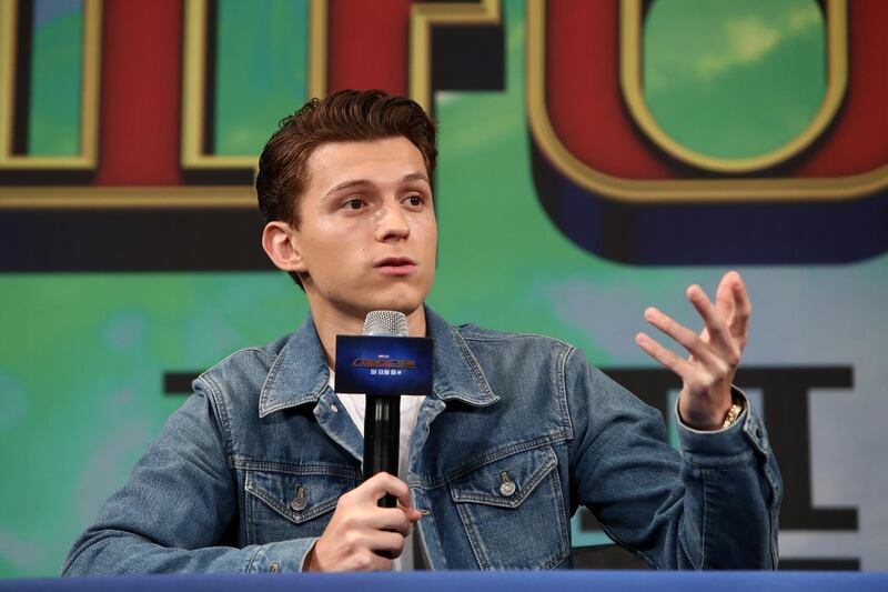 SEOUL, SOUTH KOREA - JULY 01: Actor Tom Holland attends the press conference for 'Spider-Man: Far From Home' South Korea Premiere on July 01, 2019 in Seoul, South Korea. (Photo by Chung Sung-Jun/Getty Images)