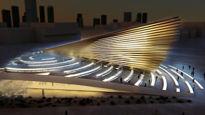 A rendering of the UK pavilion at Expo 2020 Dubai. Courtesy UK’s Department for International Trade © Es Devlin