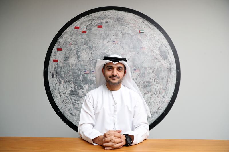 Dr Hamad Al Marzooqi, director of the Emirates Lunar Mission. Chris Whiteoak / The National 