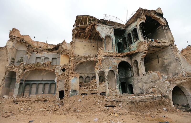 A destroyed house is seen in the Old City of Mosul, Iraq. Reuters