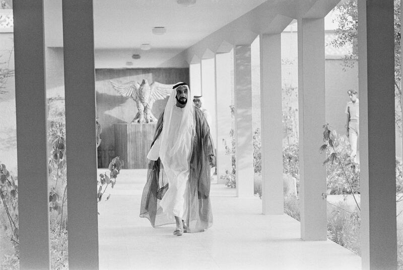Sheikh Zayed Bin Sultan Al Nahyan, Emir of Abu Dhabi (Photo by Genevieve Chauvel/Sygma/Sygma via Getty Images)