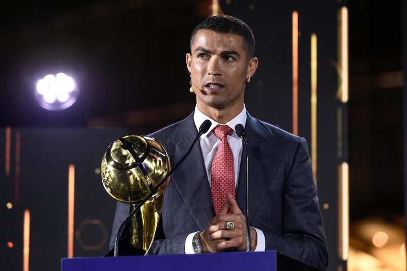 Foto Fabio Ferrari - LaPresse
27 Dicembre 2020 Dubai ( Emirati Arabi )
Sport
Dubai Globe Soccer Award 2020 - Dodicesima Edizione.
Nella foto: Cristiano Ronaldo, PLAYER OF THE CENTURY 2001-2020

photo Fabio Ferrari - LaPresse
December 27, 20720 Dubai (Unated Arab Emirate)
Sport
Dubai Globe Soccer Award 2020 - 12th Edition.
In the pic: Cristiano Ronaldo,PLAYER OF THE CENTURY 2001-2020