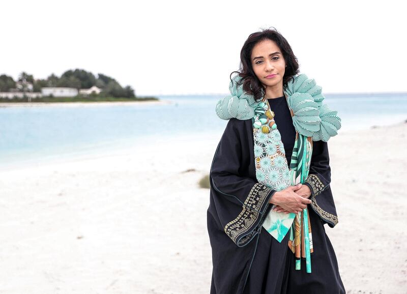 Abu Dhabi, UAE,  April 12, 2018.  Heba Al Fazari, founder of the fashion startup Coveti.com.. 
Victor Besa / The National
National
Reporter:  Ann Marie McQueen