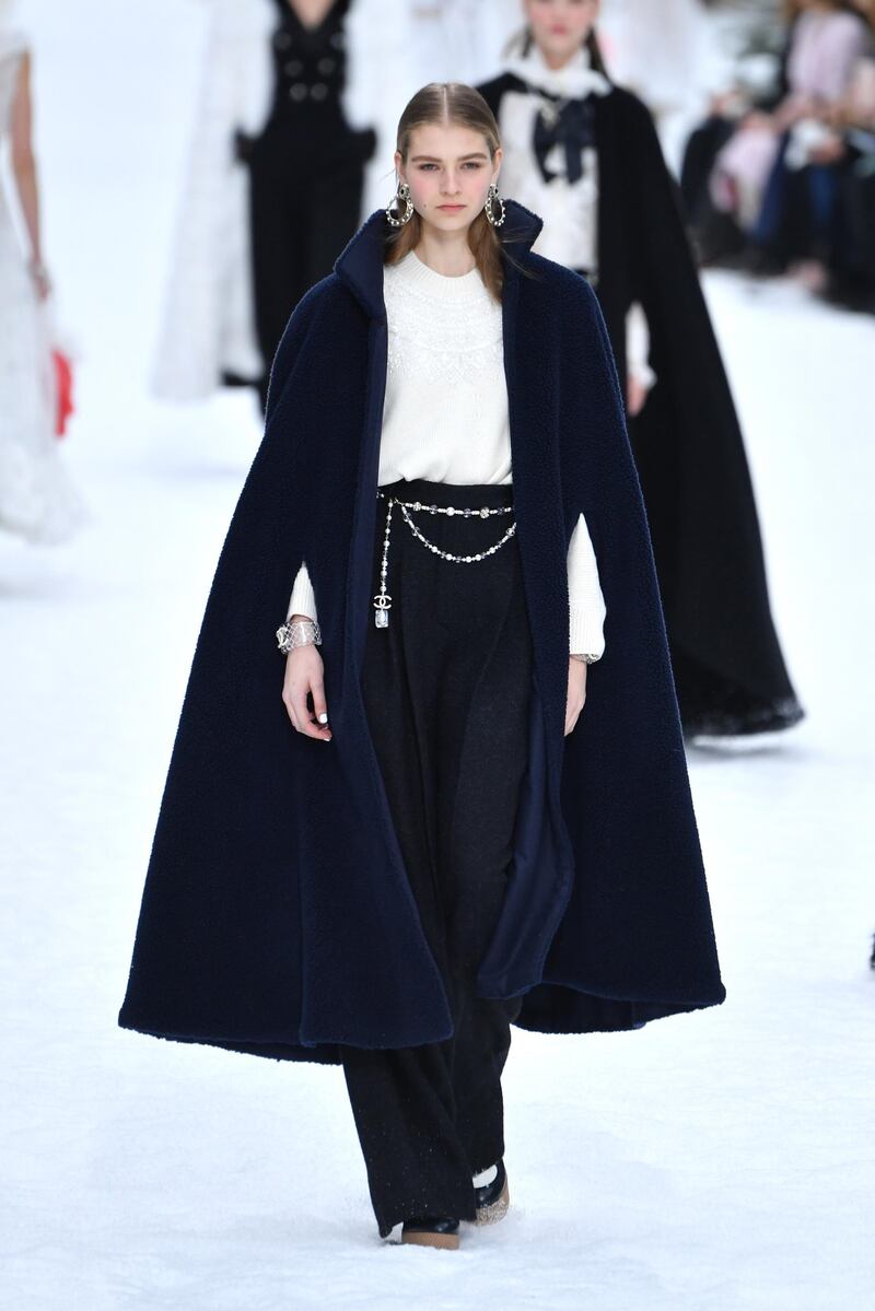 Karl Lagerfeld's last collection for Chanel Fall/Winter 2019/20 women's collection at Paris Fashion Week. Photo: Getty