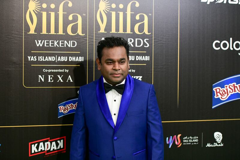 Oscar-winning composer A R Rahman walks the green carpet at IIFA Rocks 2022. 