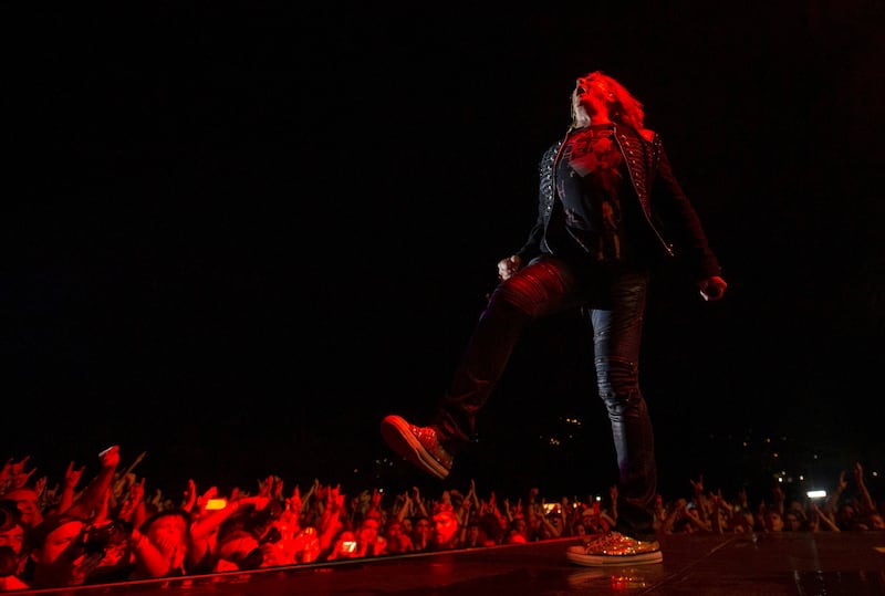 Joe Elliott on stage during 2019's Rock Fest in Barcelona, Spain. EPA