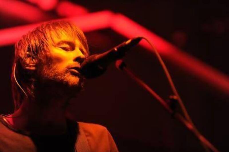 Thom Yorke of Atoms for Peace at the Coachella music festival in California. Michael Buckner / Getty Images / AFP