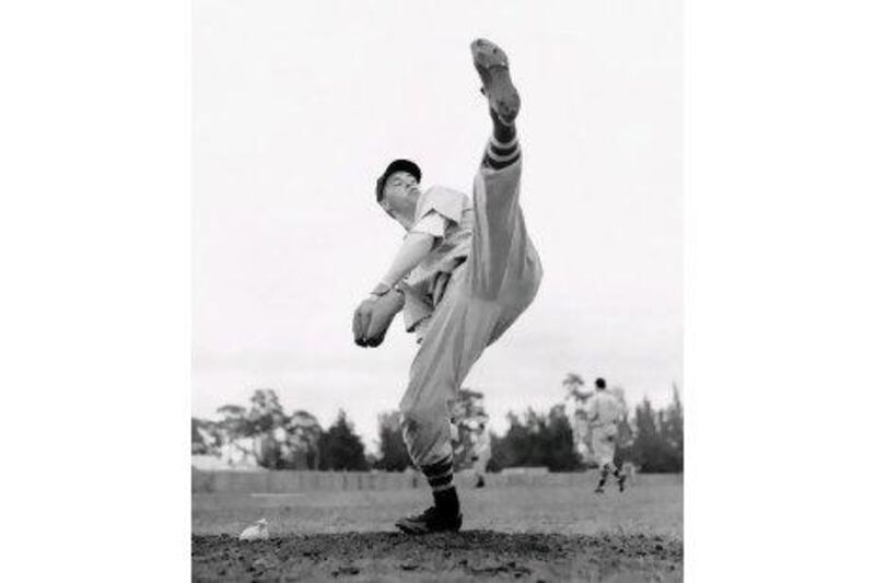 Bob Feller was the Cleveland Indians star pitcher in the 1940s and 1950s. He left baseball in the prime of his career to fight for his country.