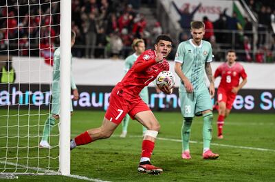 Switzerland needed a late Zeki Amdouni goal to salvage a 3-3 draw with Belarus. AFP