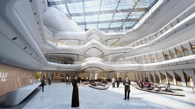 The atrium of ME Dubai. Courtesy Melia Hotels International
