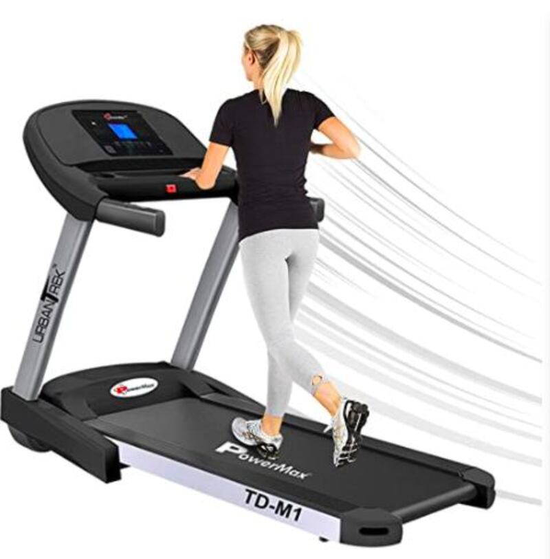 30 per cent off: Lightweight PowerMax Fitness Unisex Adult treadmill – Pre-Prime Day price: Dh1,199. Courtesy Amazon AE