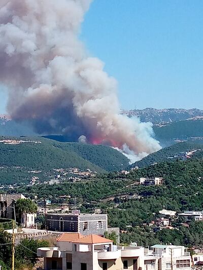 Lebanon requested help from Cypress to help fight fires in Qobayat, in the north of the country. Reuters