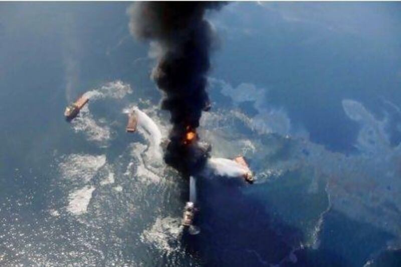 Eleven workers were killed when the Deepwater Horizon oil rig exploded on February 20 last year, triggering a months-long gush of crude into the Gulf of Mexico.