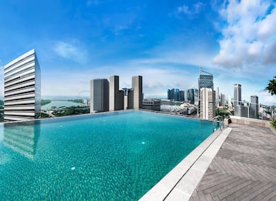 The rooftop of the new Andaz Singapore. Andaz