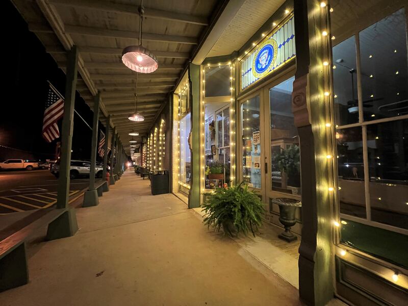 The quiet before the crowds in downtown Plains on February 24. Holly Aguirre / The National