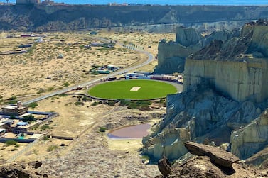 Gwadar Cricket Stadium in Balochistan. Courtesy: Fakhr-e-Alam Twitter / @falamb3