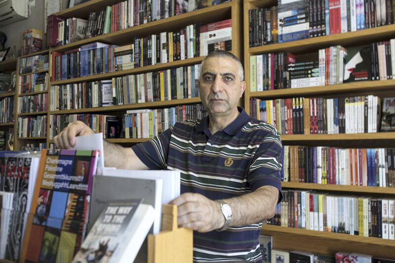  "It will be a good sign to see him in prison. So many Palestinians will be happy," says Imad Muna, owner of the Educational Bookshop on Salah al-Din Street, occupied East Jerusalem's main thoroughfare.It is hard to find a Palestinian who feels sorry for Benjamin Netanyahu as corruption investigations close in on him and threaten his continued tenure as prime minister.(Photo by Heidi Levine for The National ).