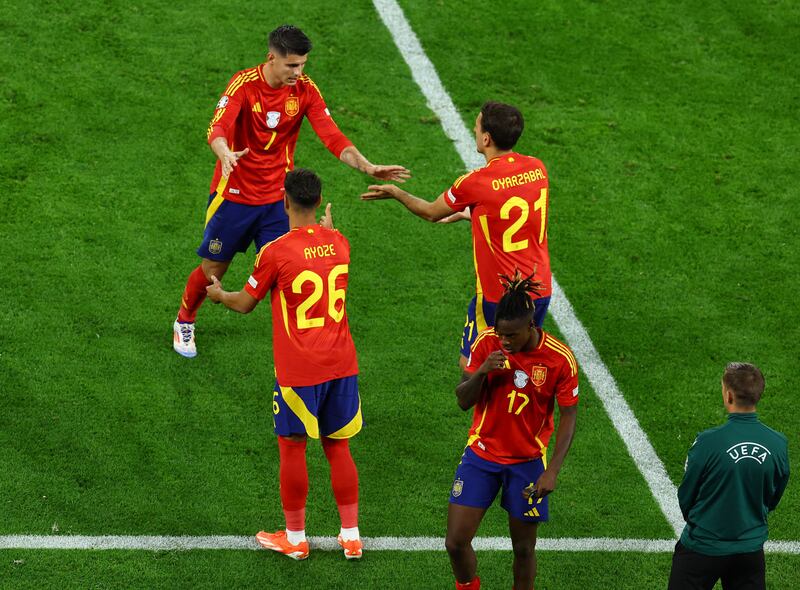 (On for Morata, 78'): He’s another Real Sociedad player in Spain’s youthful but, as they showed against Italy, talented squad. Reuters