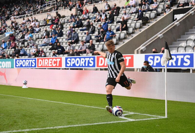 Matt Ritchie  - 7: Inch-perfect cross on to Shelvey’s head almost led to opening goal. Curled ambitious long-range free-kick from right over the bar. Harshly judged to have fouled Basham on edge of box just after half-time but McGoldrick fired free-kick wide. A key man for Newcastle in last part of season. Getty