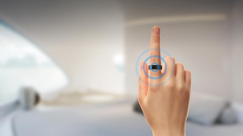 Smart rings allow residents to control all of the technology in the SeaPods.