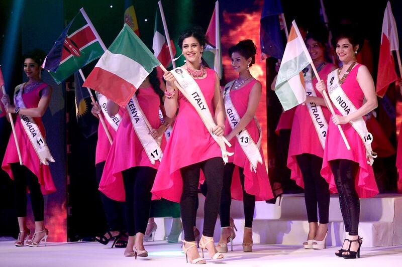 Participants were judged on how well they performed in a talent round, held in Dubai, and how well they wore an evening gown and traditional Indian dress. 