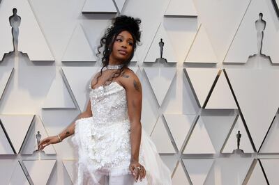 (FILES) In this file photo taken on February 24, 2019 Best Original Song nominee for "All The Stars" from "Black Panther" SZA arrives for the 91st Annual Academy Awards at the Dolby Theatre in Hollywood, California.  Cosmetics powerhouse Sephora has announced on June 3, 2019, it will close all its US stores, distribution centers and corporate office for an hour-long employee training session just weeks after a racial profiling incident involving Grammy-nominated singer SZA. / AFP / Mark RALSTON
